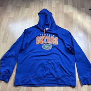 Box Seat Florida Gators Hoodie Mens 2XL Blue UF NCAA Sweatshirt Pullover Pockets